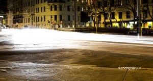 Long Exposure Capture at Liechtenwerderplatz in Vienna.