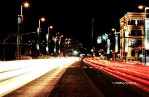 Light Streaks in Vienna near Karlsplatz.