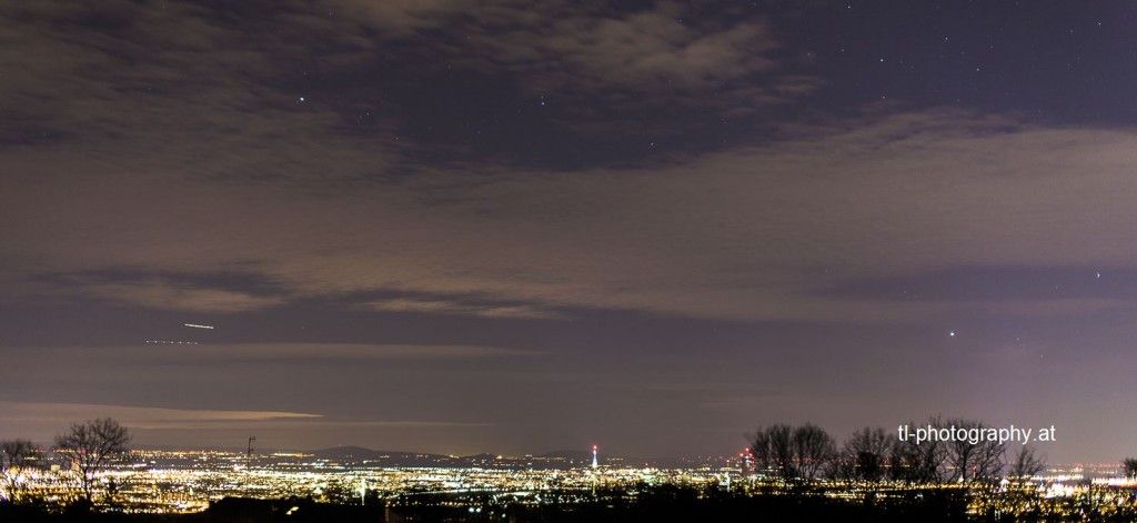 Vienna at Night from Am Himmel