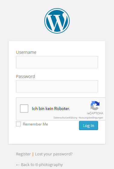 recaptcha wordpress login